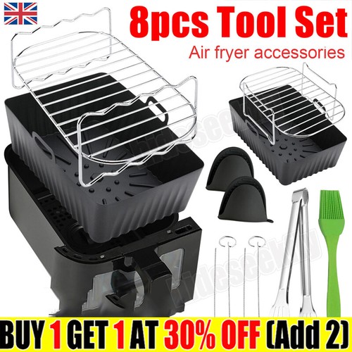 8pcs silicone air fryer liner - 8pcs,