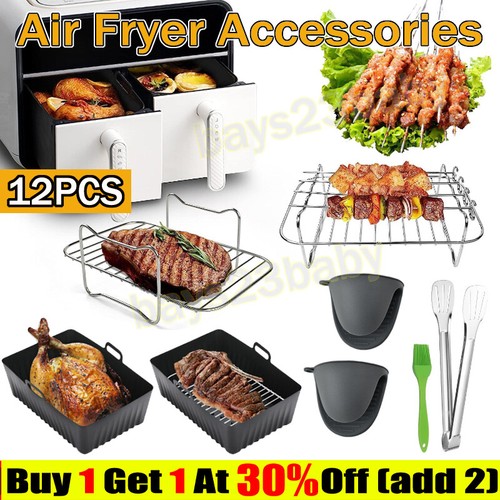 8pcs silicone air fryer - silicone,
