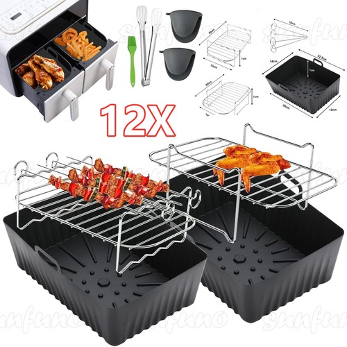 12x air fryer accessories - fryer,
